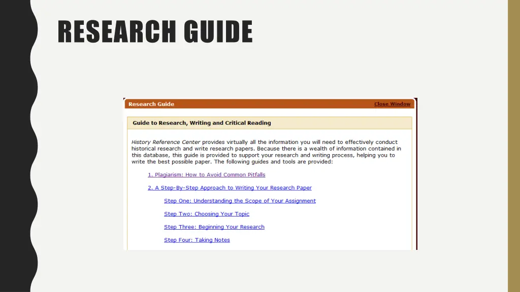 research guide