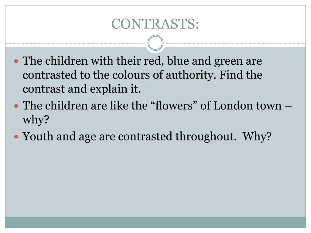 contrasts