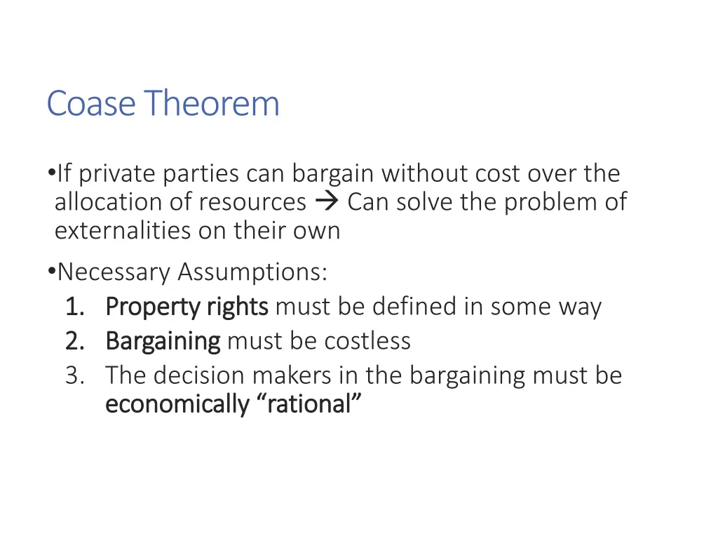 coase theorem