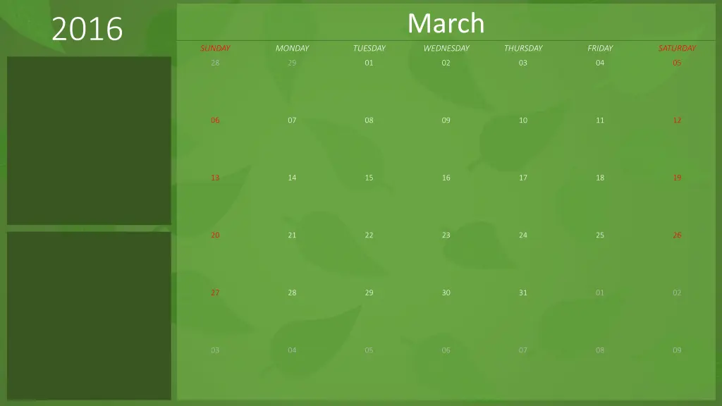 march wednesday