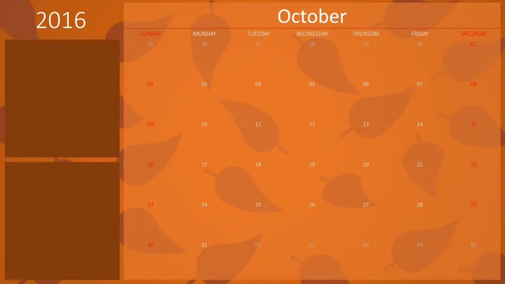 october wednesday