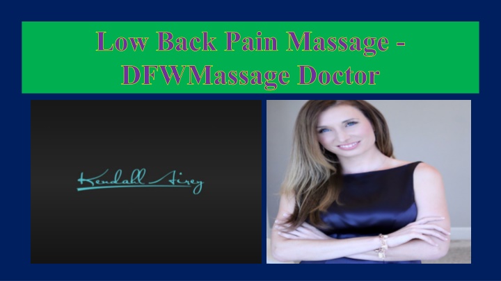 low back pain massage dfwmassage doctor