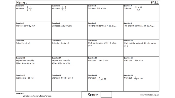 question 21