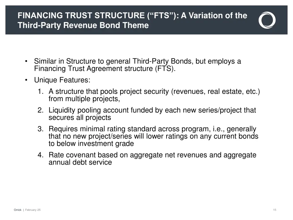 financing trust structure fts a variation