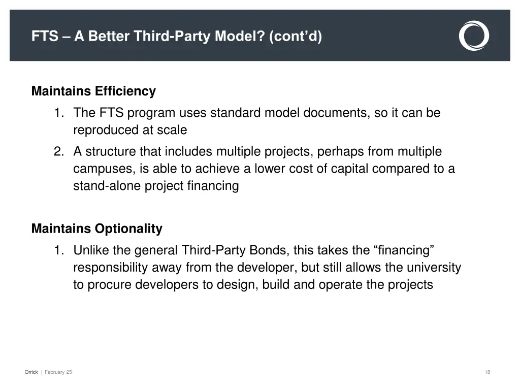 fts a better third party model cont d