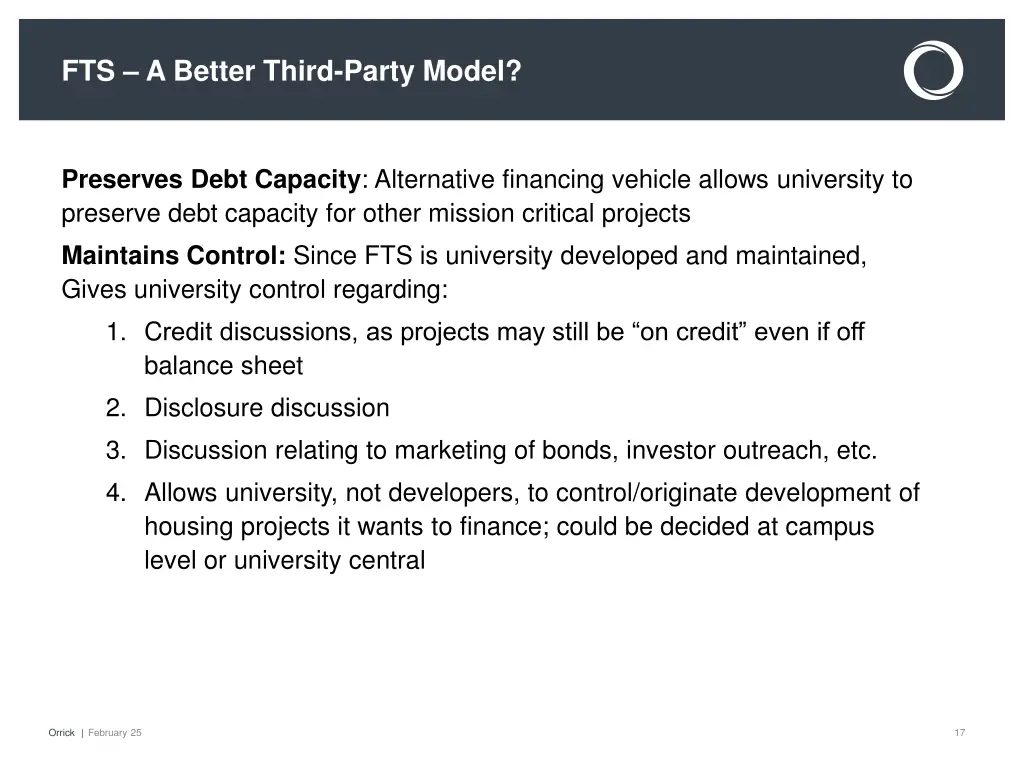 fts a better third party model