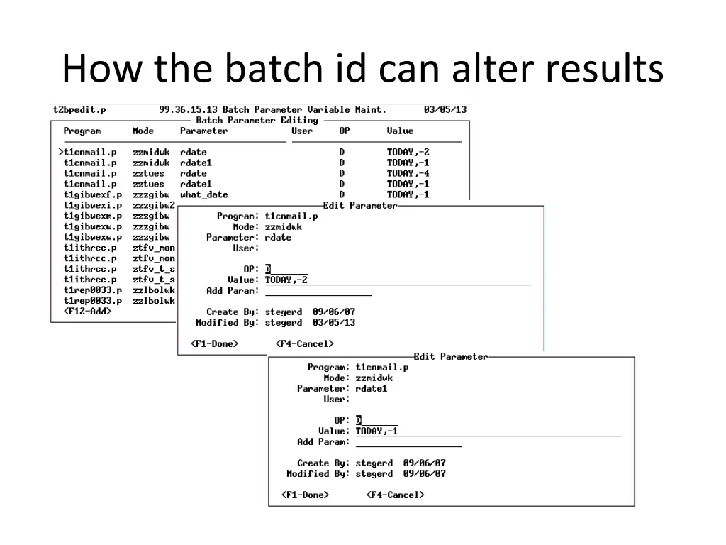 how the batch id can alter results 2