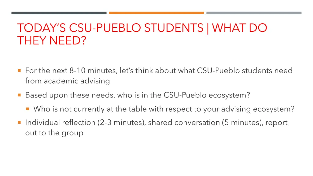 today s csu pueblo students what do they need