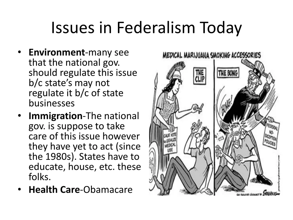 issues in federalism today 1