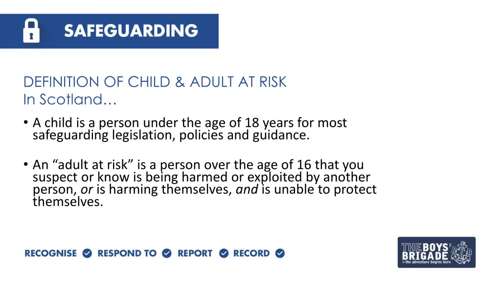 definition of child adult at risk in scotland