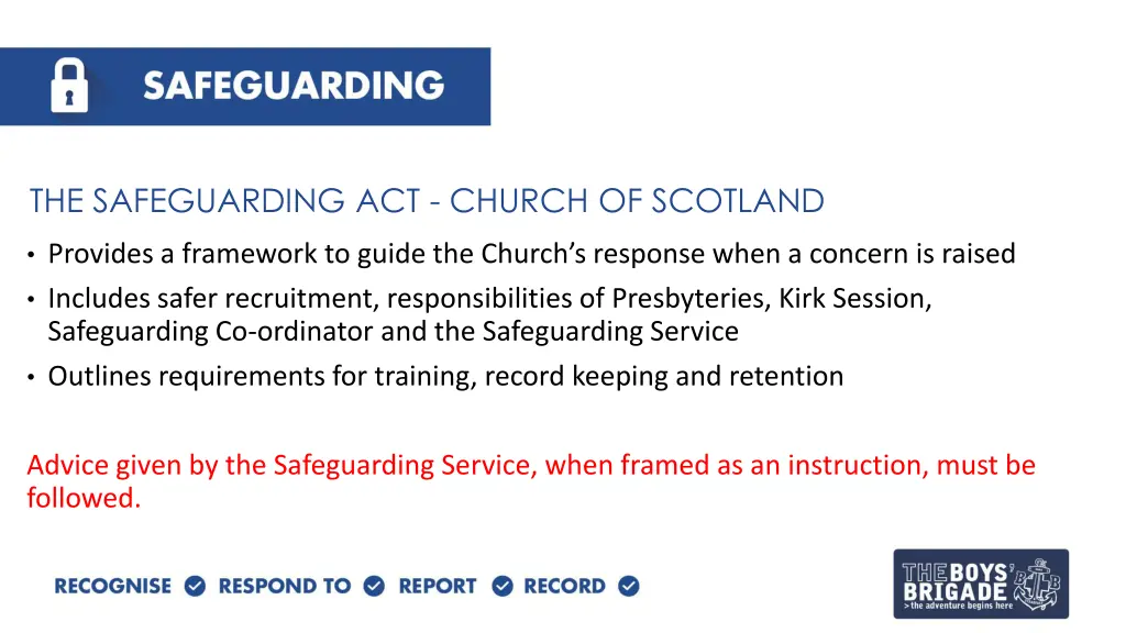 the safeguarding act church of scotland