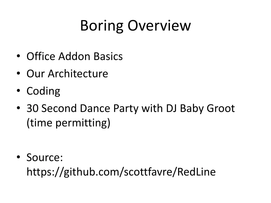 boring overview