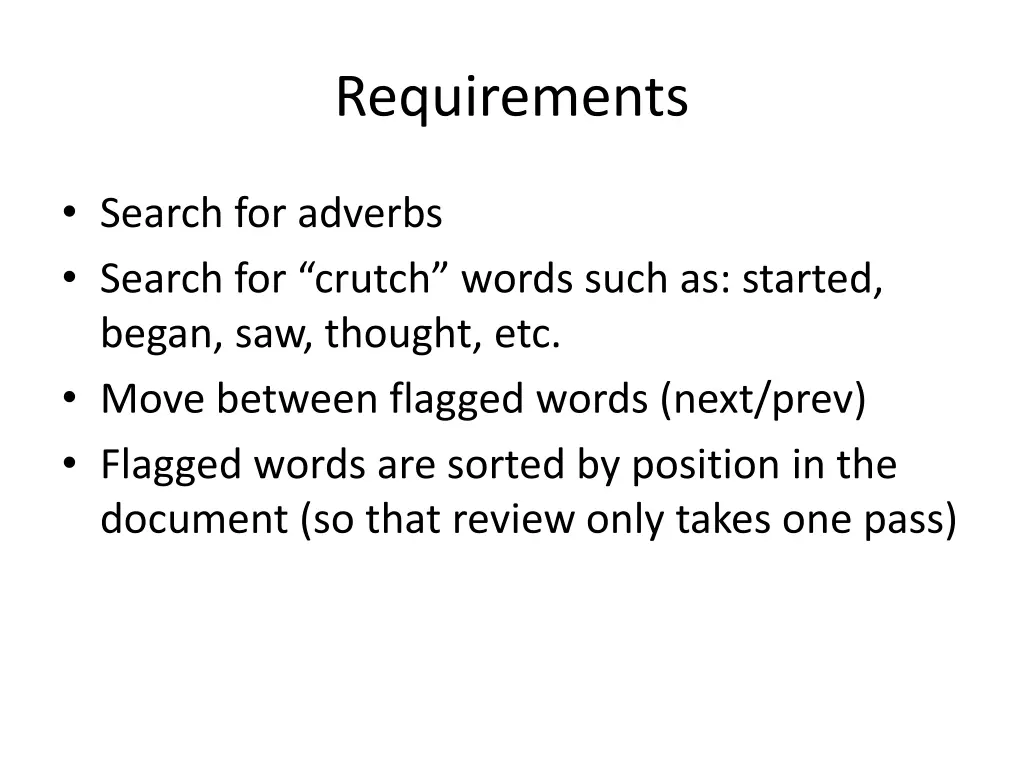 requirements