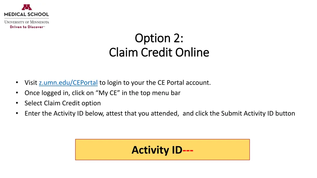 option 2 option 2 claim credit online claim