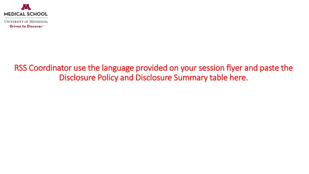 rss coordinator use the language provided on your 1