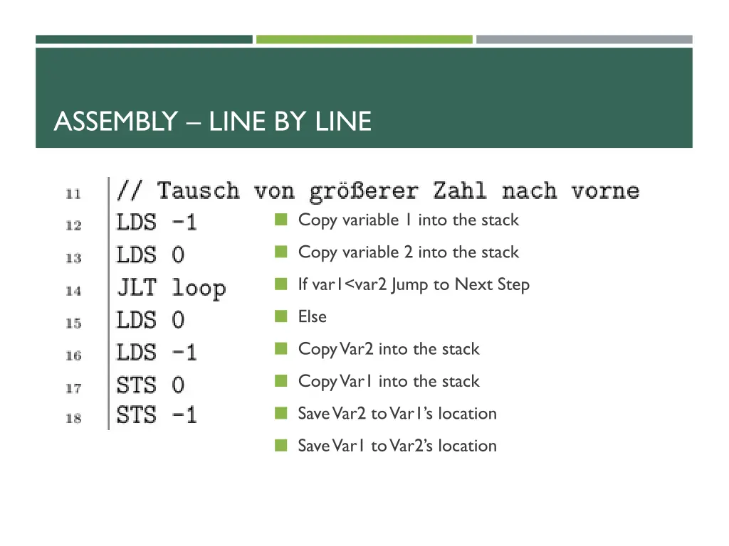 assembly line by line 2