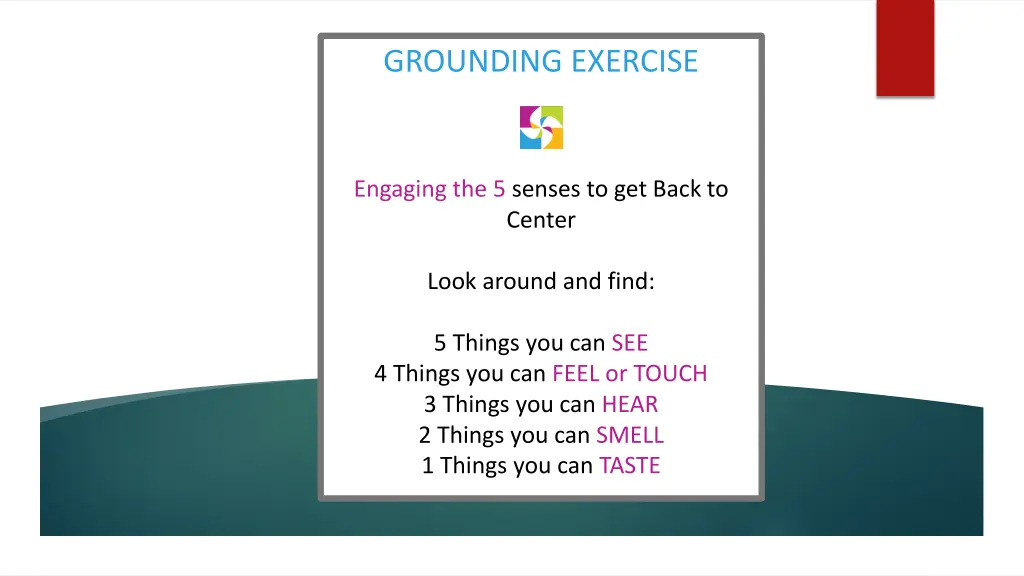 grounding exercise