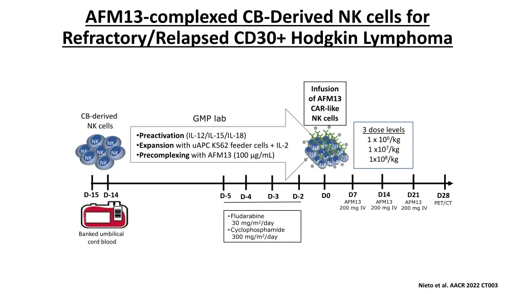 afm13 complexed cb derived nk cells