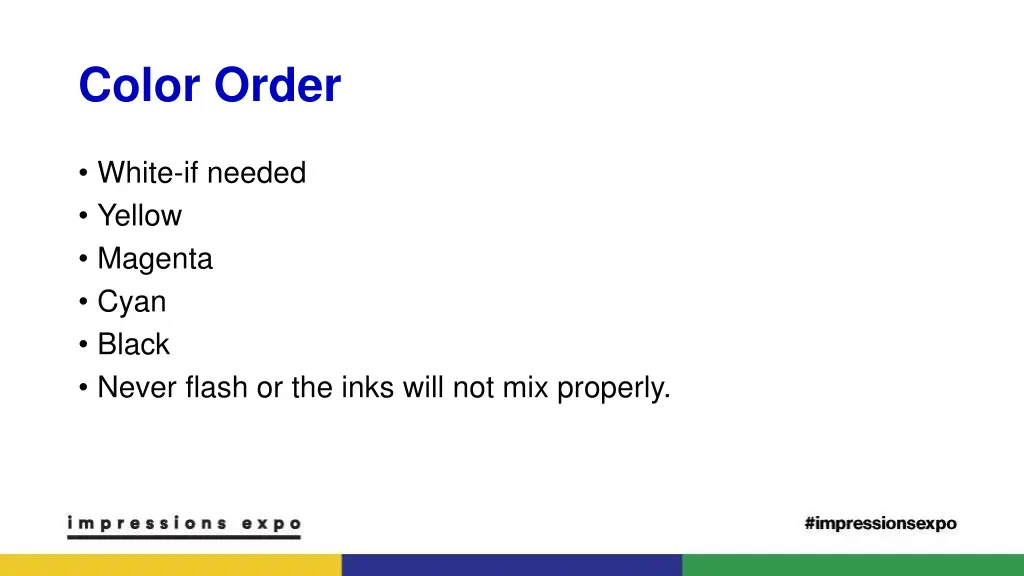 color order
