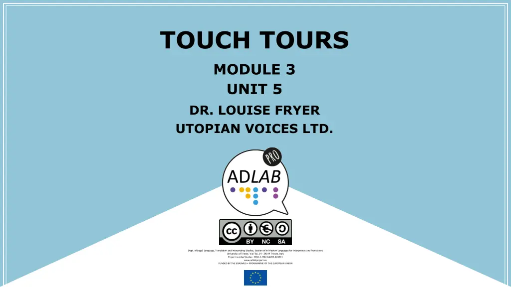 touch tours module 3 unit 5 dr louise fryer 1