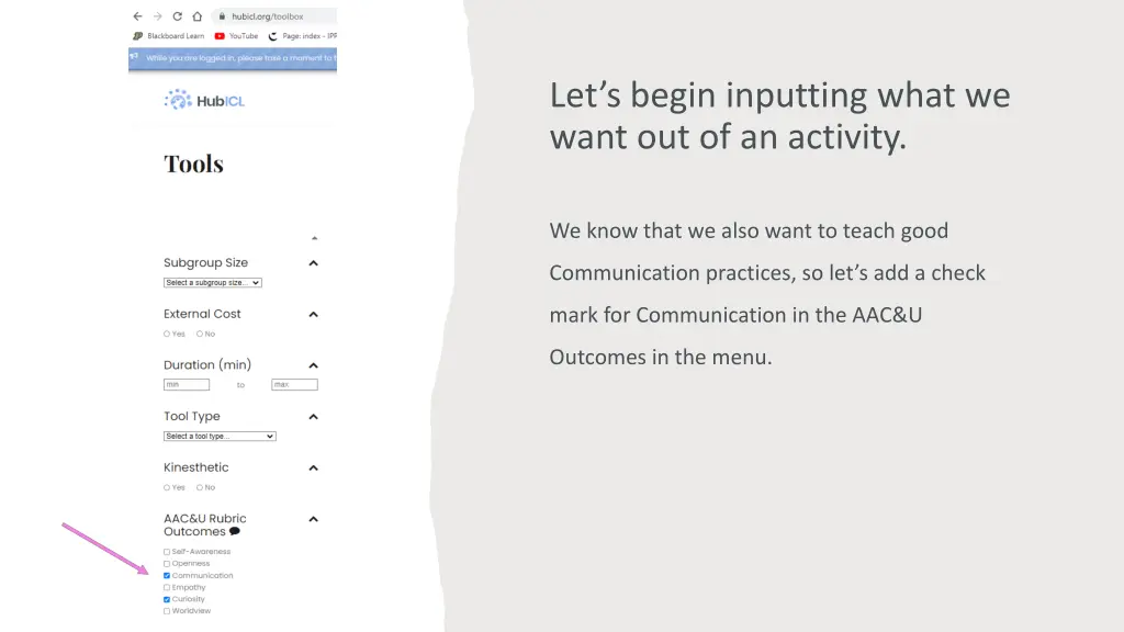 let s begin inputting what we want 1