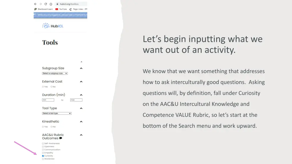 let s begin inputting what we want