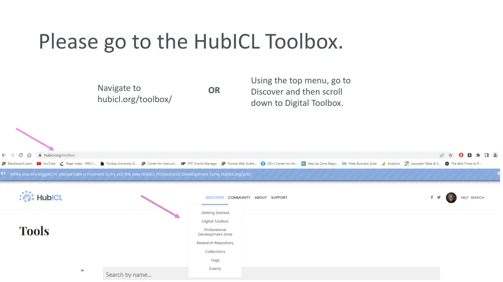 please go to the hubicl toolbox