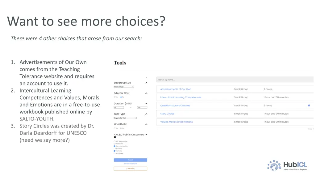 want to see more choices