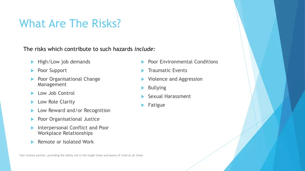 what are the risks