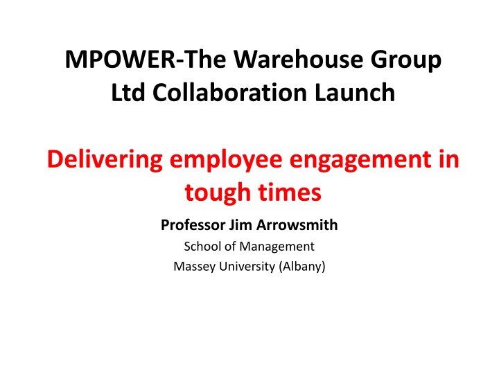 mpower the warehouse group ltd collaboration