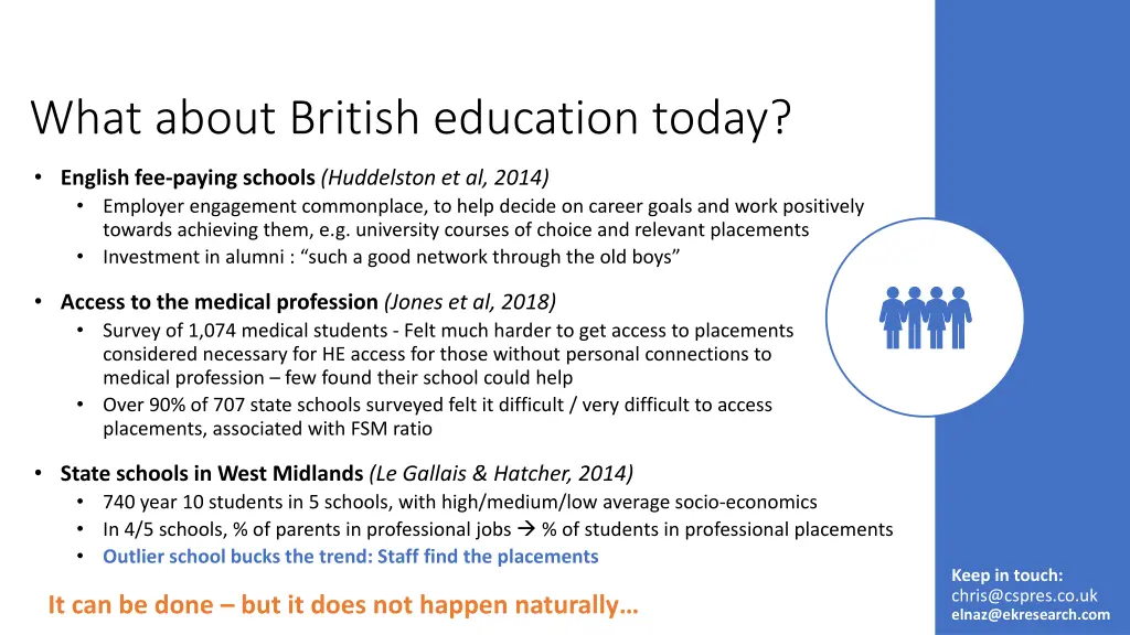 what about british education today
