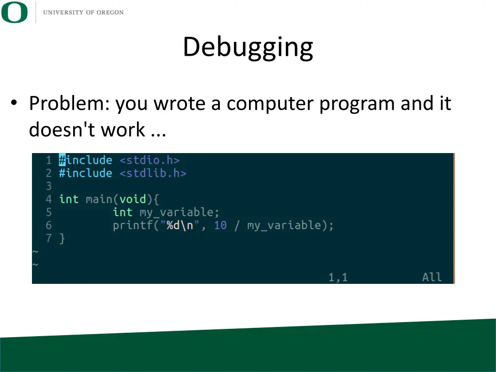 debugging