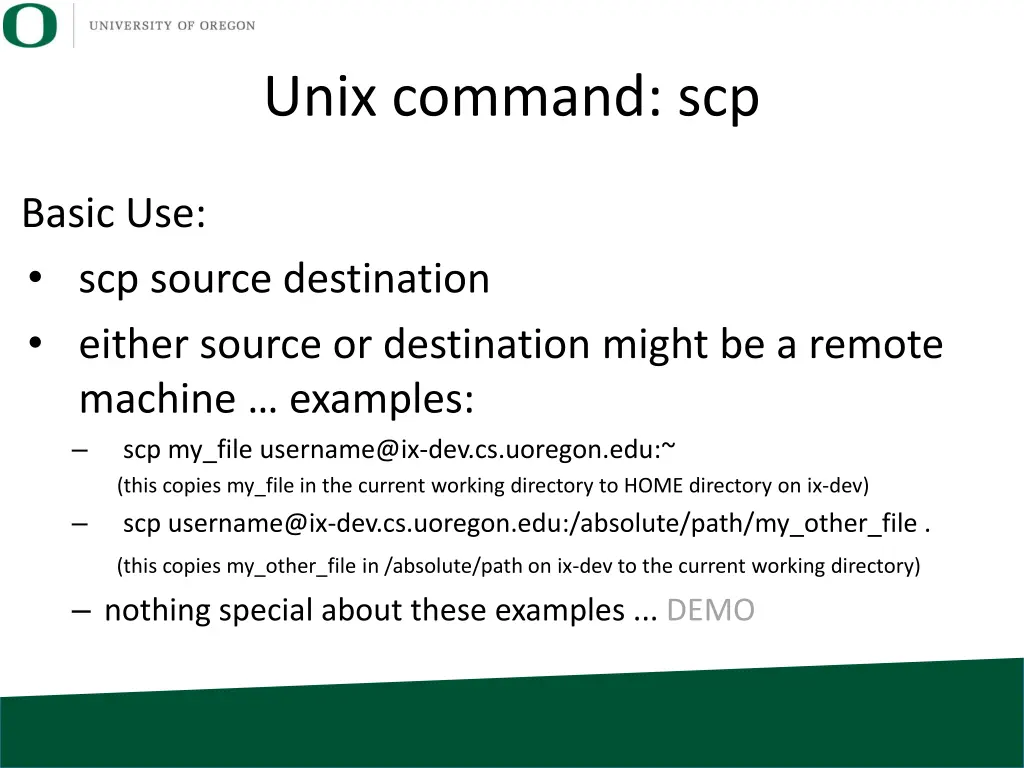 unix command scp 1