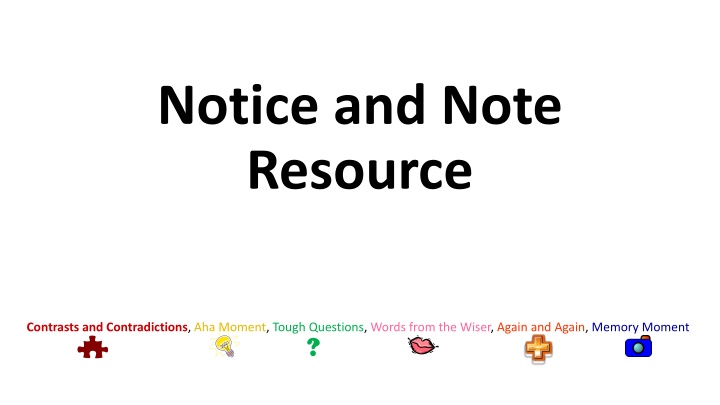 notice and note resource