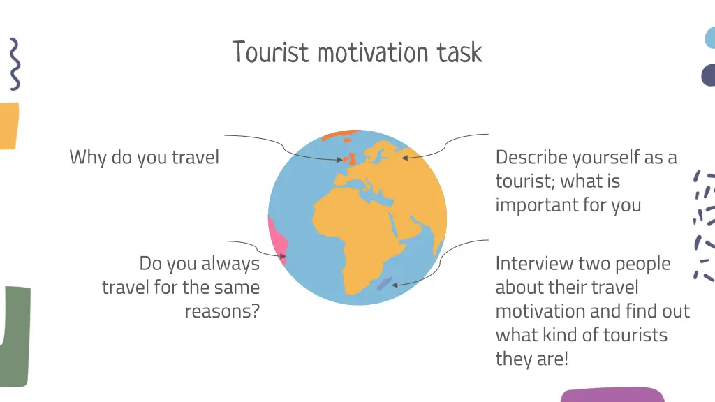 tourist motivation task