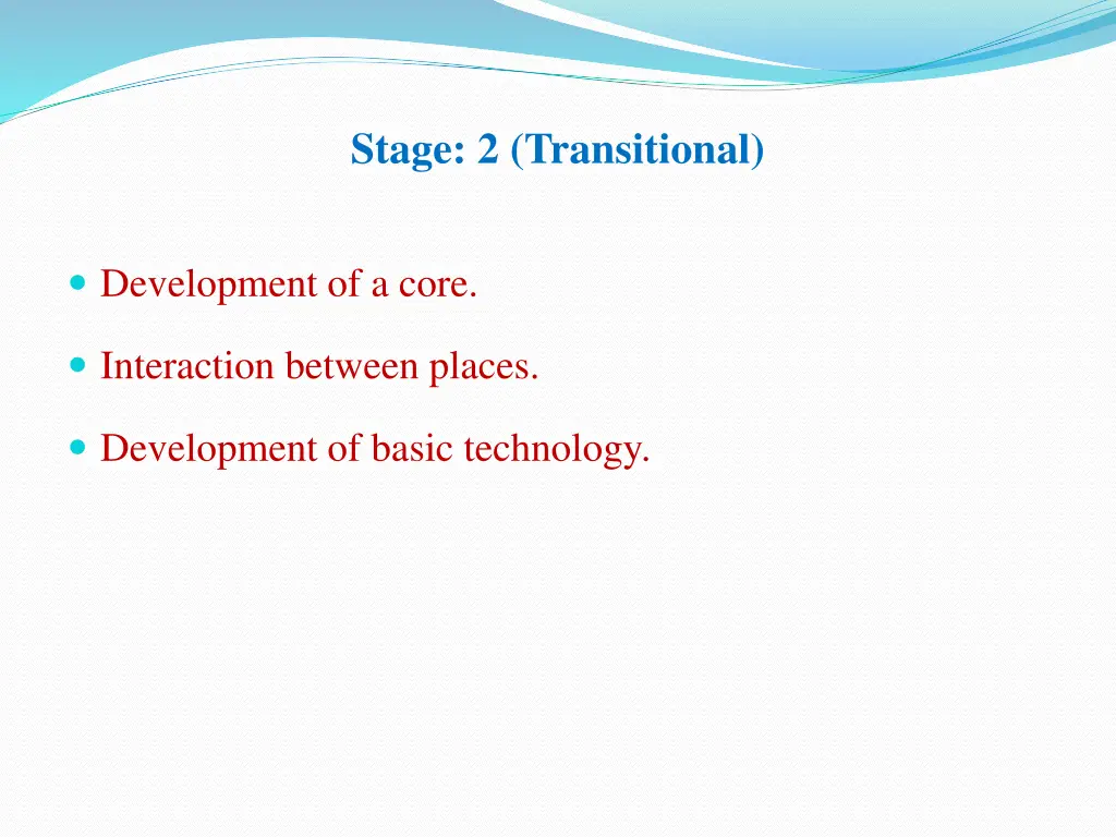 stage 2 transitional