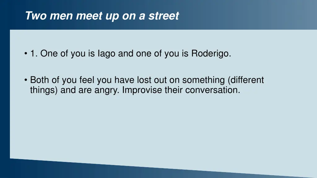 two men meet up on a street