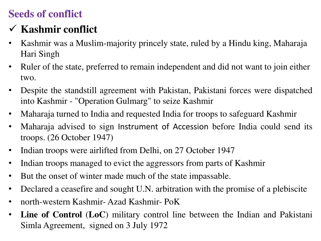 seeds of conflict kashmir conflict kashmir