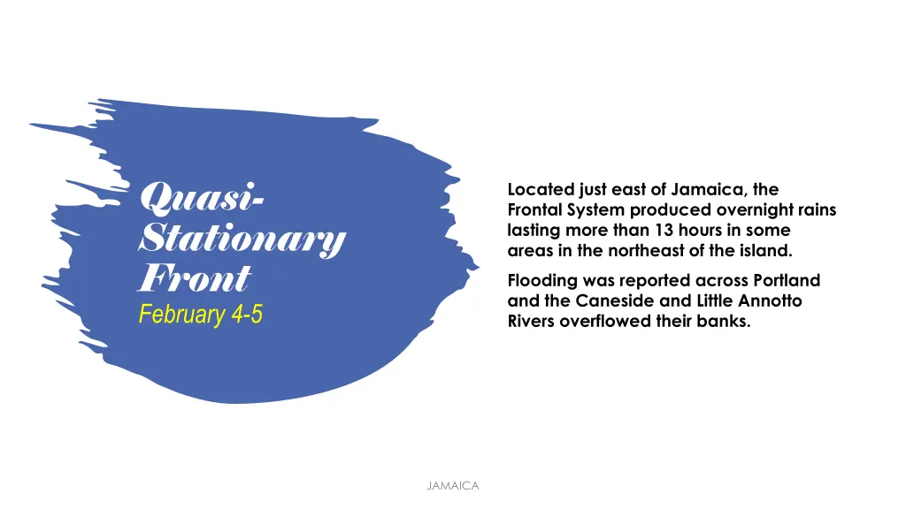 quasi stationary front february 4 5