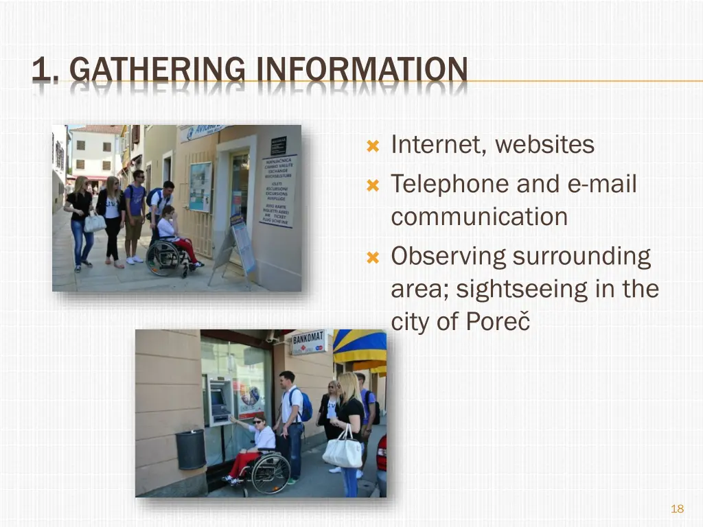 1 gathering information