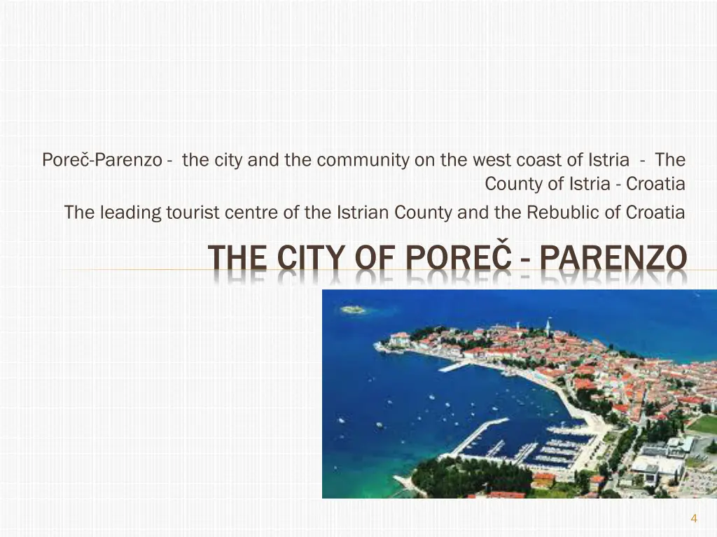 pore parenzo the city and the community
