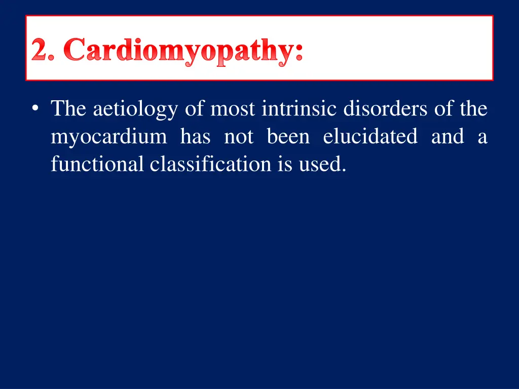 2 cardiomyopathy