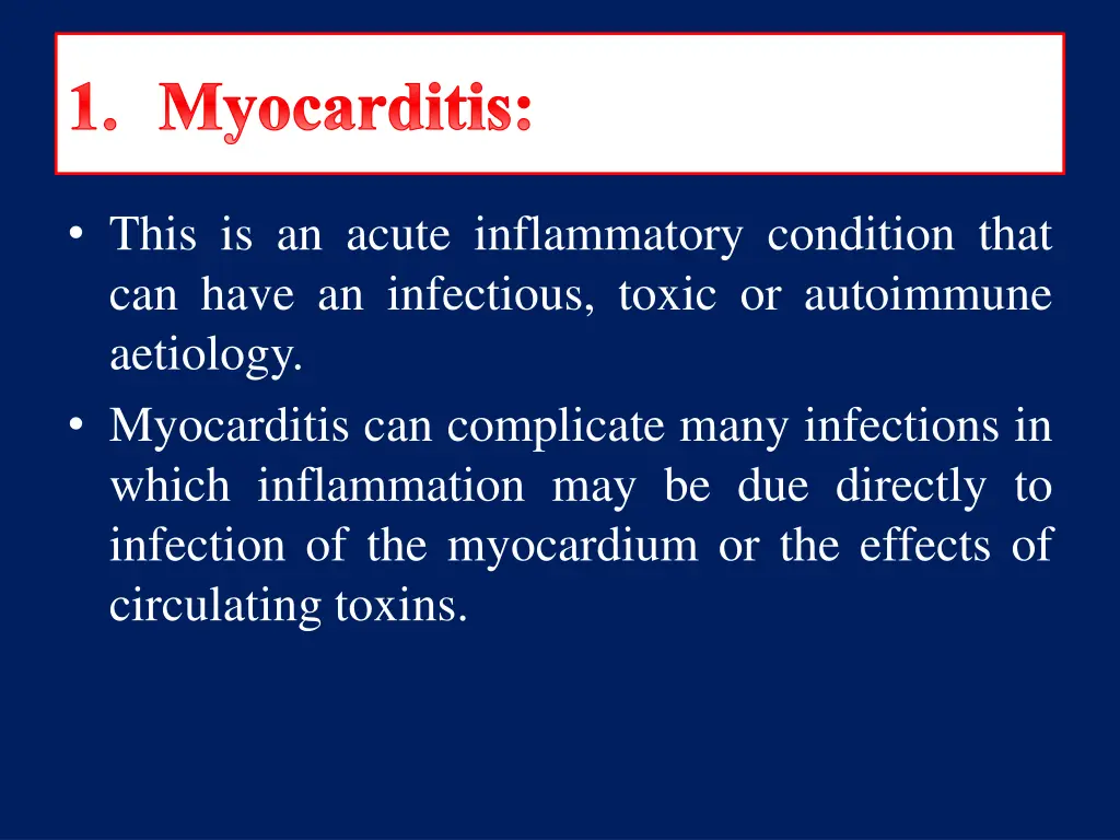 myocarditis