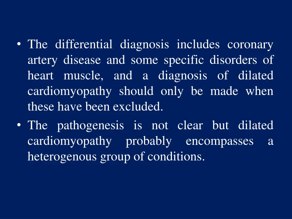 the differential diagnosis includes coronary