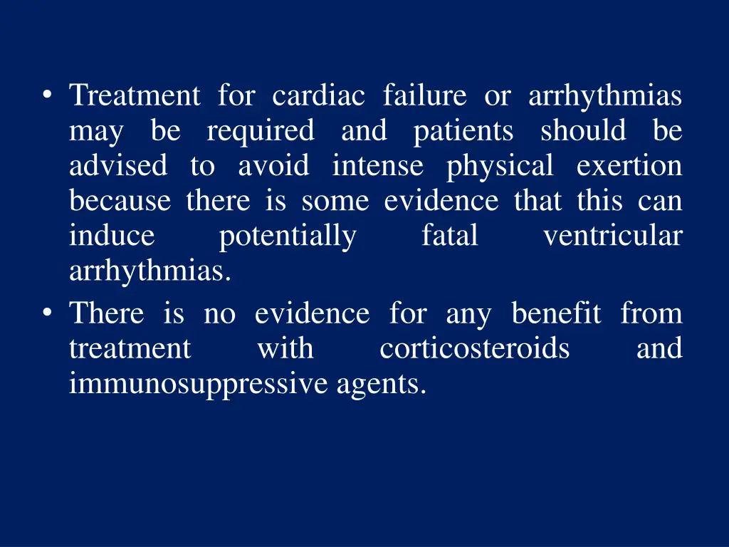 treatment for cardiac failure or arrhythmias