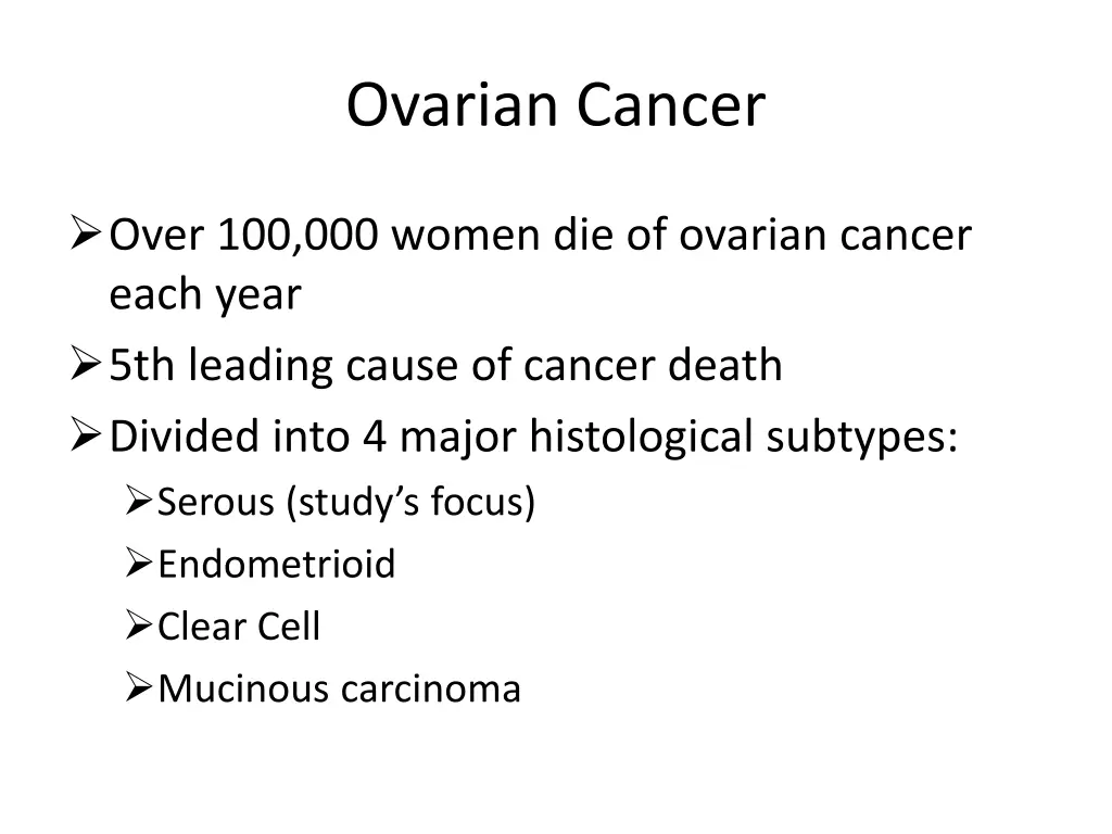ovarian cancer