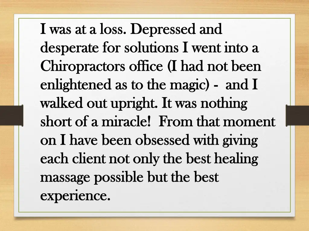 i was at a loss depressed and i was at a loss