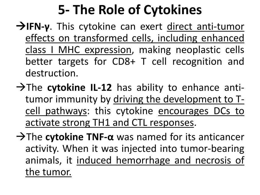 5 the role of cytokines ifn this cytokine