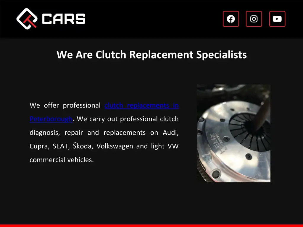 we are clutch replacement specialists
