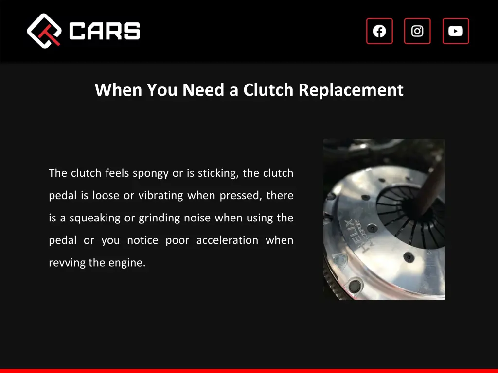 when you need a clutch replacement
